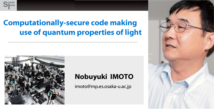 Making computationally-secure code making use of the quantum properties of light