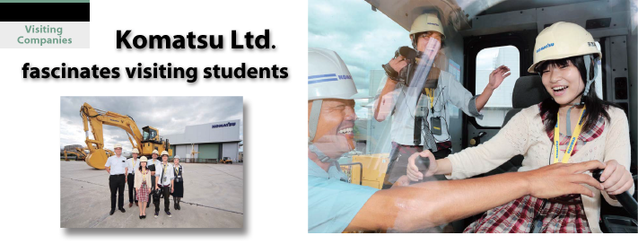 Leading construction equipment manufacturer KOMATSU fascinates visiting students