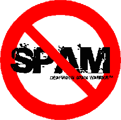 Warning concerning suspected Spam email