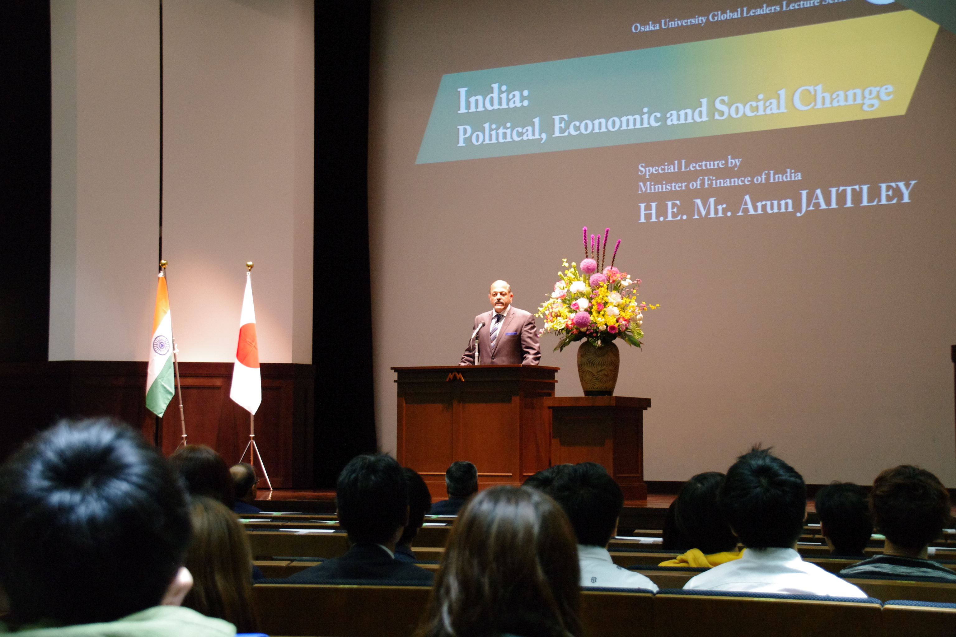 インド財務大臣 アルン・ ジャイトリー氏特別講演会を開催
