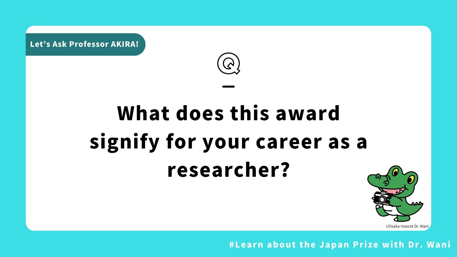 Celebrating Distinguished Professor AKIRA Shizuo, Winner of the 2026 Japan Prize