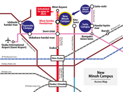 New Minoh Campus Access Map