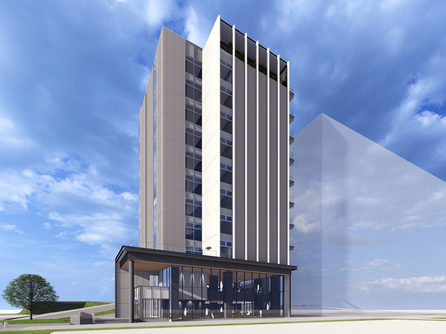 Third case on Suita Campus! Center for Development of Co-Creative Environment (Agora2) (tentative name) (to be completed in Spring 2025) certified as ZEB Ready!