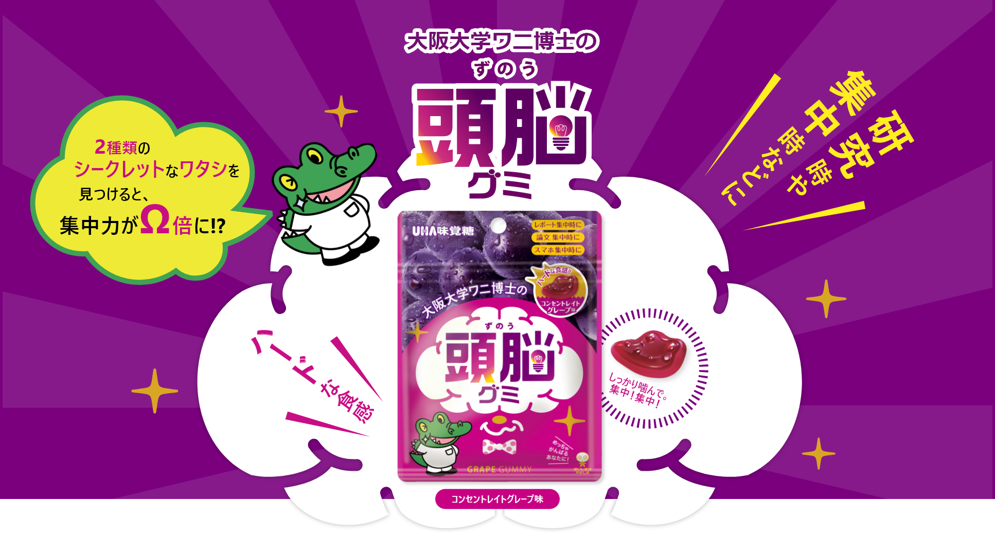 大阪大学ワニ博士の頭脳グミ