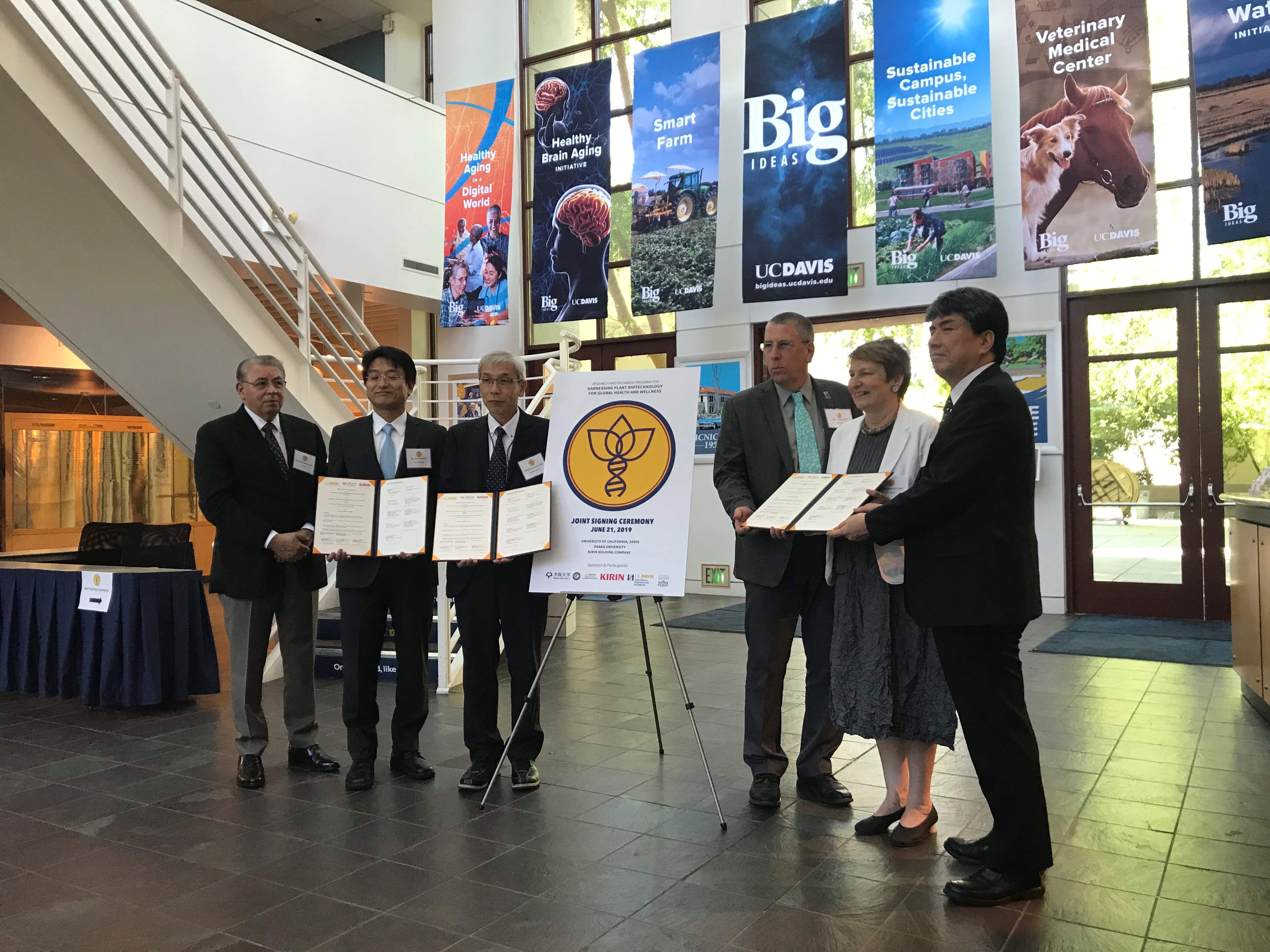 Joint Symposium of Osaka University, University of California, Davis, and Kirin Holdings Co. Ltd.