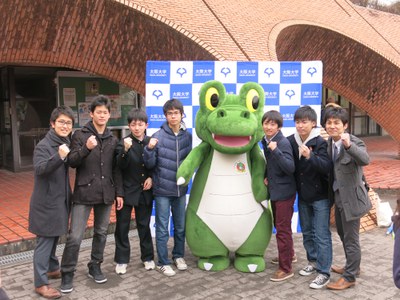 ワニ博士と記念写真