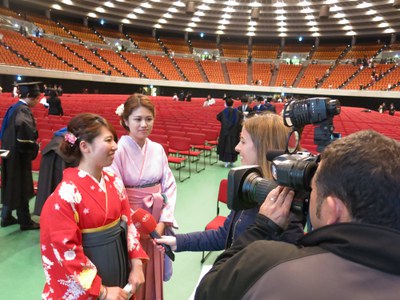 卒業式（取材）