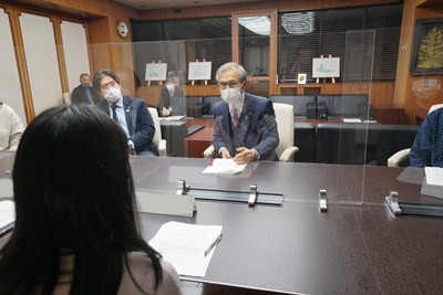 西尾総長と学生の対話会（第７回）を開催しました