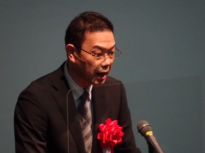文部科学省高等教育局長 池田貴城氏からの祝辞.JPG