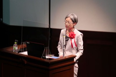 東京大学理事・副学長 林香里氏による記念講演「人文社会科学の振興から考えるダイバーシティ＆インクルージョン推進」（１）.JPG