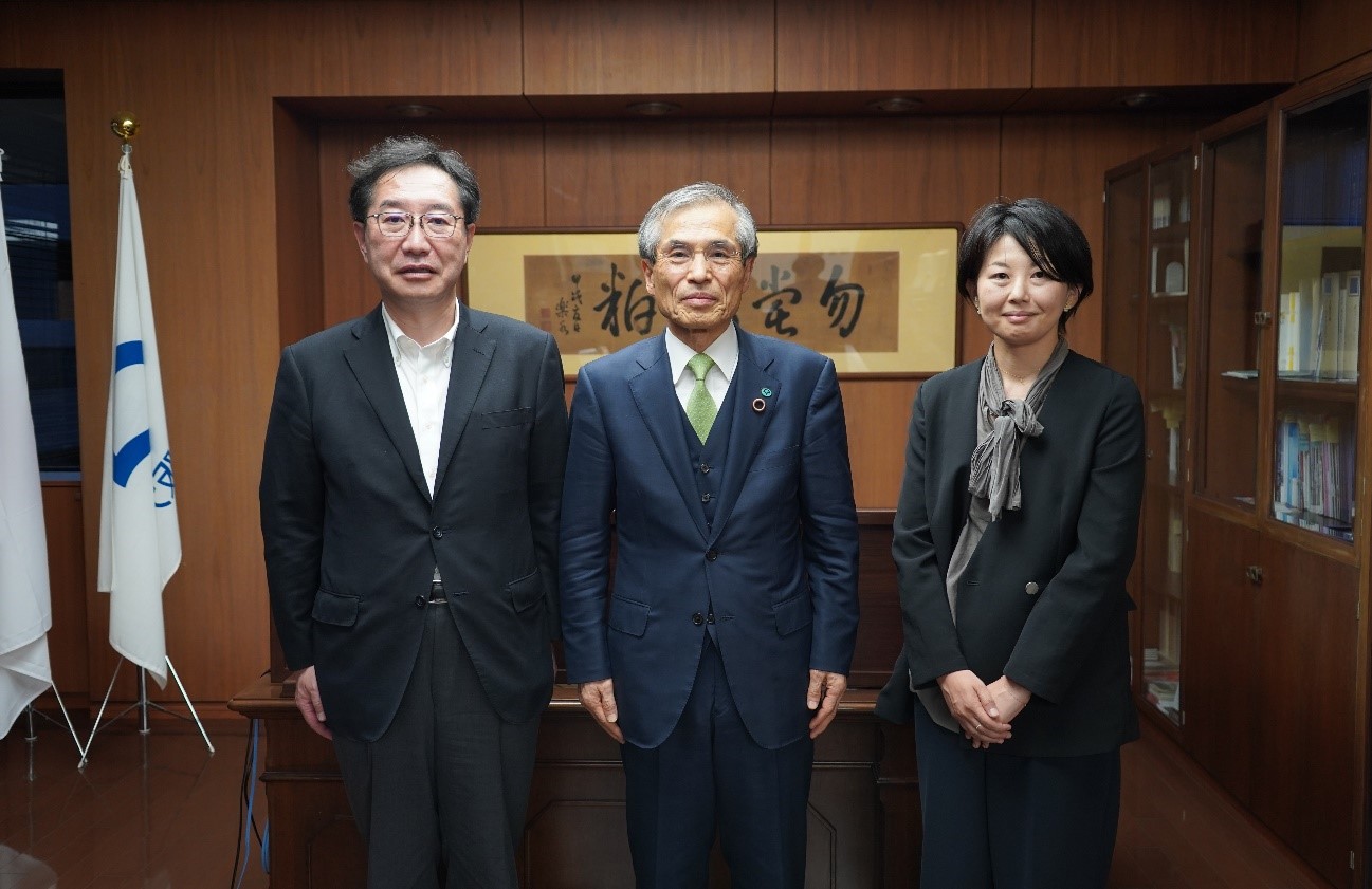 池田 貴城文部科学省高等教育局長が吹田キャンパスを訪問されました